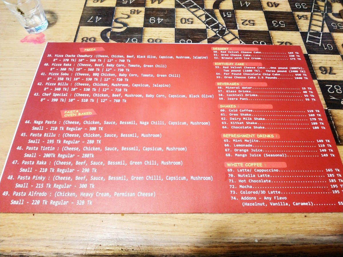 Menu Comic Cafe Dhanmondi-5